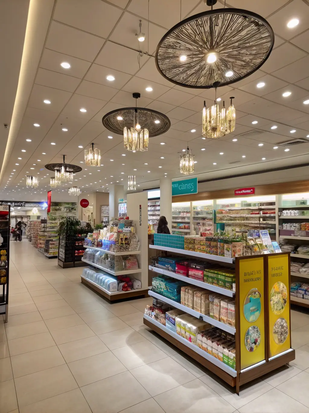 A spotless retail showroom with gleaming floors and well-organized displays, creating an inviting atmosphere for shoppers.